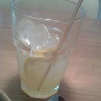 House made citroen limonade with agave syrup at simpleRAW in Copenhagen