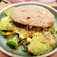 Avocado burger. Picture doesn't do it justice, it was delicious at simpleRAW in Copenhagen