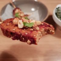 Tempeh sticks at simpleRAW in Copenhagen