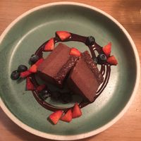 Raw triple chocolate cake  at simpleRAW in Copenhagen