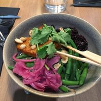 Tempeh bowl  at simpleRAW in Copenhagen