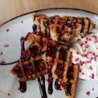 Waffles at simpleRAW in Copenhagen