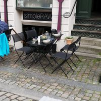 Outside at simpleRAW in Copenhagen