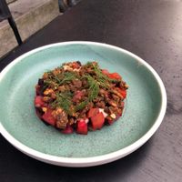 Beetroot tartare at simpleRAW in Copenhagen
