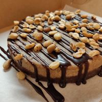 Peanutcake out of house at simpleRAW in Copenhagen