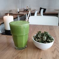 Kale chips are delicious at simpleRAW in Copenhagen