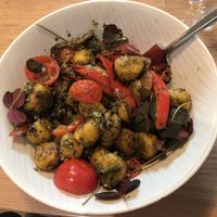 Polenta gnocchi  at simpleRAW in Copenhagen