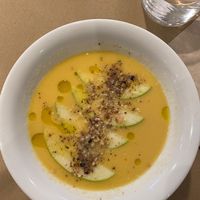 Gazpacho de melón  at Fang i Aram in Menorca