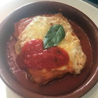 Vegetarian lasagna €12.50
(spinach, Quorn, four cheeses and tomato sauce with basil) at Fang i Aram in Menorca