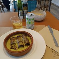 Canelones de berenjena at Fang i Aram in Menorca