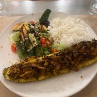 Stuffed courgette  at Fang i Aram in Menorca