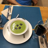 Green gazpacho at Fang i Aram in Menorca