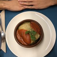 Vegan lasagne  at Fang i Aram in Menorca