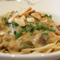 Pasta at Fang i Aram in Menorca