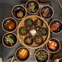 Main course/ rice and stew not pictured  at SanChon Korean Temple Cooking - 산촌 사찰음식전문점 in Seoul