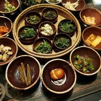 Temple food  at SanChon Korean Temple Cooking - 산촌 사찰음식전문점 in Seoul