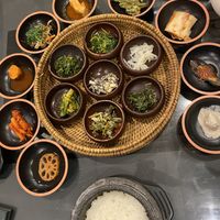 Main meal  at SanChon Korean Temple Cooking - 산촌 사찰음식전문점 in Seoul