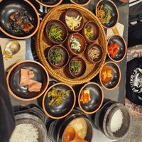 Sides/mains at SanChon Korean Temple Cooking - 산촌 사찰음식전문점 in Seoul