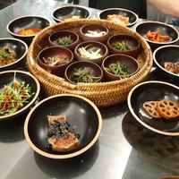 Mains at SanChon Korean Temple Cooking - 산촌 사찰음식전문점 in Seoul