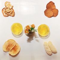 Deserts with cinnamon tea at SanChon Korean Temple Cooking - 산촌 사찰음식전문점 in Seoul