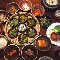 Main dish at SanChon Korean Temple Cooking - 산촌 사찰음식전문점 in Seoul