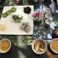 Starting .. at SanChon Korean Temple Cooking - 산촌 사찰음식전문점 in Seoul