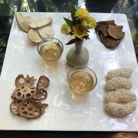 Desert. The cinnamon tea is amazing! at SanChon Korean Temple Cooking - 산촌 사찰음식전문점 in Seoul