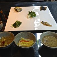 This is the first dish in the Full Course menu  at SanChon Korean Temple Cooking - 산촌 사찰음식전문점 in Seoul