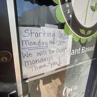 New hours 2021 at You Cafe in Siesta Key