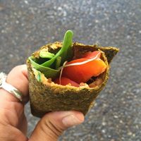 A tasteful Siesta snacker. All three pieces were so filling!! at You Cafe in Siesta Key