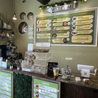 Interior and menu  at You Cafe in Siesta Key