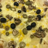 Hair on the pizza (well, one of them) at Pizzeria Manna in Prague