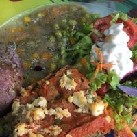 pastel de lentejas con quinoa y verduras at CPT Vegetariano Su Salud in Santa Cruz