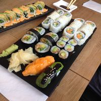Food selection at MAKIMAKI Sushi Green in Muenster