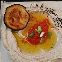 Hummus at Ugata Bakery in Kibbutz Kineret