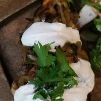 Eggplant with cashew cheese at Ugata Bakery in Kibbutz Kineret