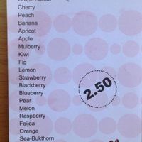 Vegan menu at Luca Polare in Tbilisi