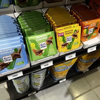 Ritter Sport marked vegan!  at Vegan Supply in Vancouver