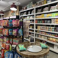 Some of their shelves   at Vegan Supply in Vancouver