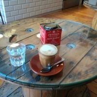 Latte at The Goat Herder in Budapest