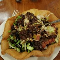 The Fiesta "salad" w/black beans at Darby's Restaurant and Pub in Belfast