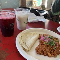 Vegan chorizo with vegan cheese  at Gringo A Go Go in Raleigh