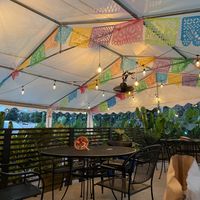 Outdoor seating  at Gringo A Go Go in Raleigh