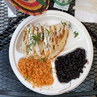 Vegan chicken quesadilla  at Gringo A Go Go in Raleigh