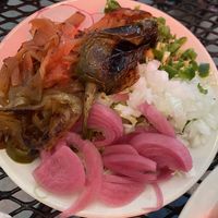 Sides plate of toppings at Gringo A Go Go in Raleigh