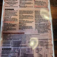 Menu at Gringo A Go Go in Raleigh