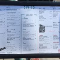 Cívico 1845 Vegan Menu 8/8/2021 at Civico 1845 in San Diego