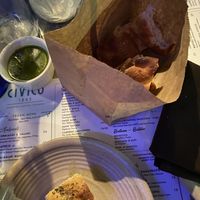 Bread and pesto  at Civico 1845 in San Diego