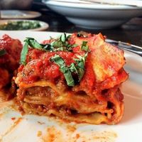 Lasagna Romagnola with seitan ragout @ Civico 1845 at Civico 1845 in San Diego