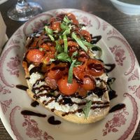 vegan bruschetta toast   at Civico 1845 in San Diego